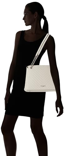 Karl Lagerfeld Paris Charlotte Shoulder, Winter White/Silver, One Size