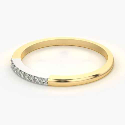 VALANOVA Sterling Silver & Certified Lab Grown Diamond 0.07cts | Ring For Women/Girls | Stylish & Elegant | VGR0297B | Ring Size: 9