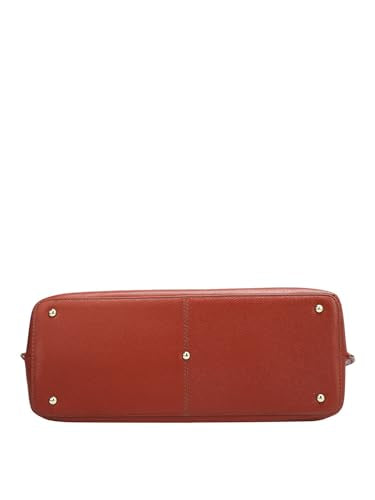 Da Milano Genuine Leather Brown Satchel (01563) (Medium)