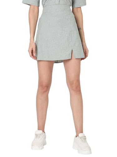 VERO MODA Linen Blend Western Skirt - SaumyasStore