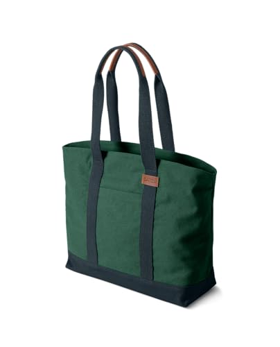 DailyObjects Forest Green-Navy Field Tote Bag |Canvas Tote Shoulder Bag Fits upto 14" Laptop for Women and Men Work & Daily Use |Handcrafted from premium cotton canvas perfect for Work & Daily Use