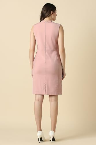 Women Pink Solid Formal Dress