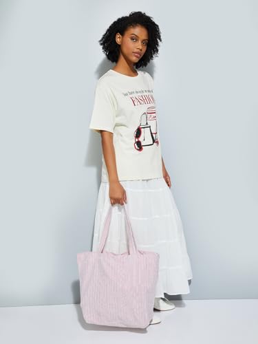 Max URB_N Women Devil Wears Prada Oversized T-Shirt (Beige_M)
