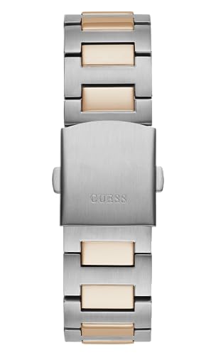 GUESS Men Blue Square Stainless Steel Dial Analog Watch- GW0572G4