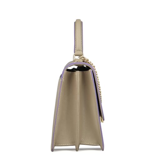 Da Milano Leather Satchel Bag for Women - White