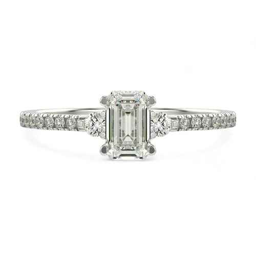 VALANOVA Hallmarked 18K Gold & Certified Lab Grown Diamond 1.16cts | Ring For Women's/Girls | Stylish & Elegant | VGR0462E | Ring Size: 16