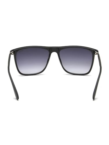 IRUS by IDEE 100% UV protected sunglasses | Men | Square | Full Rim | Gradient | Large | Black - Frame | Grey - Lens