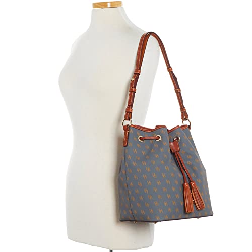 Dooney & Bourke Handbag, Gretta Kendall Drawstring - Slate, Slate, One Size