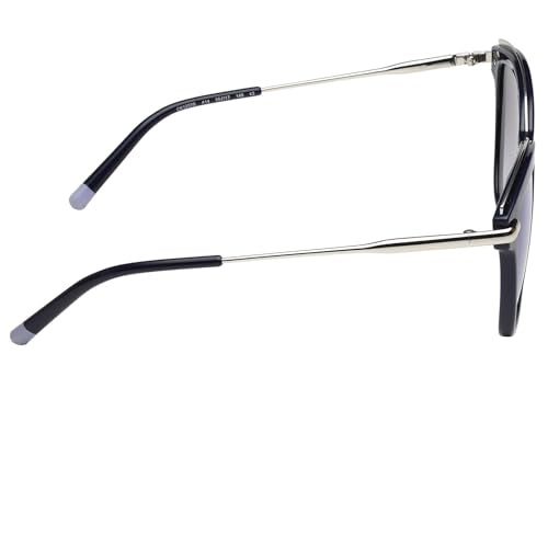 Calvin Klein Mirrored Square Women Sunglasses - (Ck 1237 414 55 S |55| Blue Color Lens)