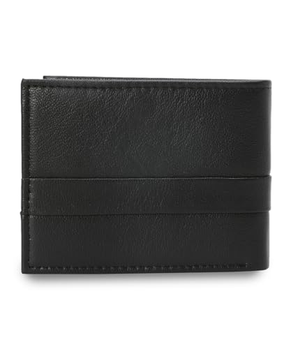 Puma Unisex-Adult, NOVO Leather Wallet, Black, (9209701)