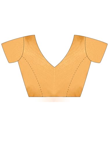 AKHILAM Women's Yellow Shimmer Satin Tie and Dye Printed Saree With Unstitched Blouse Piece (AARYAN20406_KR)
