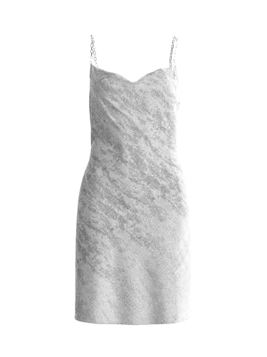 GUESS Akilina Dress with Silver Chains - Small, grey, S