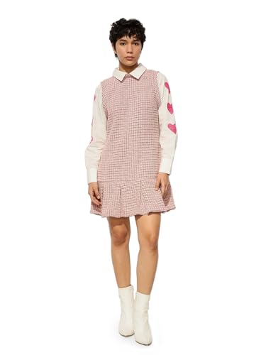 ONLY Women's Fit and Flare Pink Dress