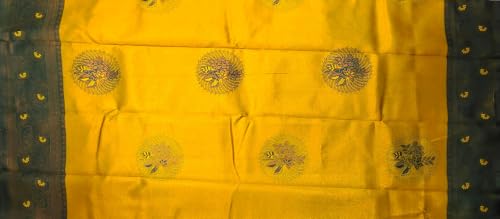 SREE KUMARAN Women's Kanchipuram Kubera Silk Pure Pattu Sarees With Blouse