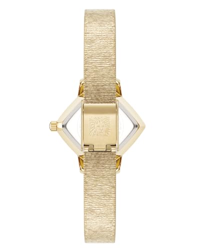 Anne Klein Women's Analog Watch, Gold-Tone Stainless Steel Bracelet | Champagne Sunray Dial