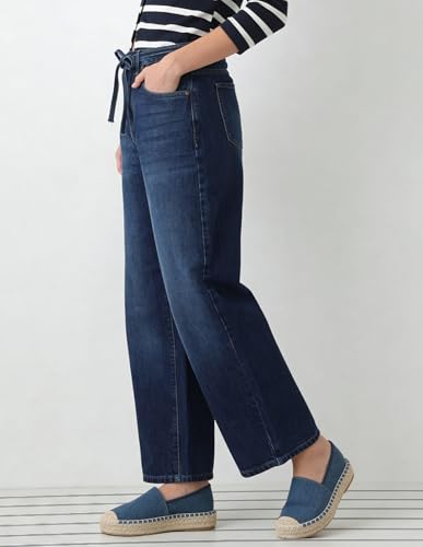 U.S. POLO ASSN. Mid Rise Barrel Fit Jeans Dark Blue