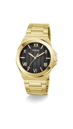 Guess Vinyl Round 44mm Black Dial Analog Men Watch - GW0789G2