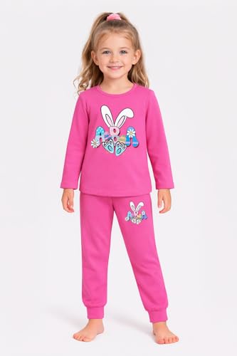 TS LAVI TAVI Cotton Clothing Set for Girls Dress Full Sleeve T-shirt Top and Pyjama (Pack of 3) (Combo 4, 3-4 year)