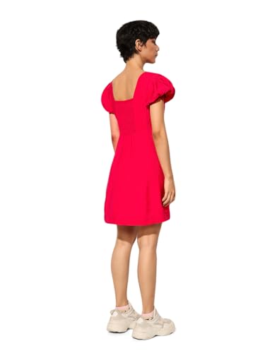 ONLY Women's Fit and Flare Red Dress