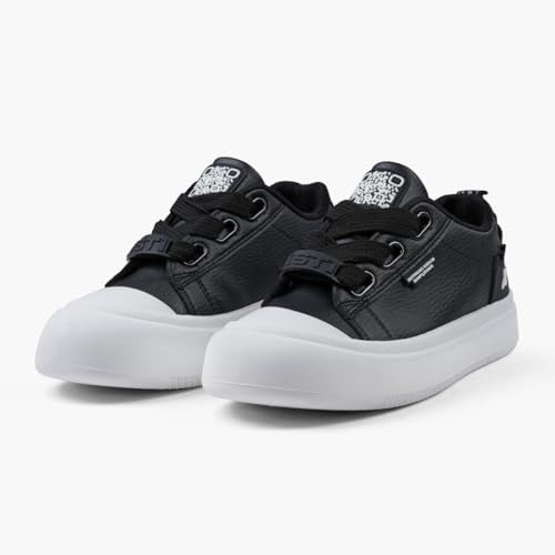 SOLETHREADS Ollie Sneakers for Women | Stylish & Fashionable| Comfortable|Walking Shoes| Lightweight Flexible| Skid-Resistant| Everyday |Casual Shoes for Women|Black|UK 5