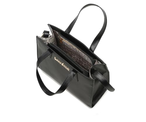 LOUIS STITCH Stylish Black Handbag for Women | Ladies Satchel Handbag for Travel, Office, College (LS-LDB-VF1039-HBJB)