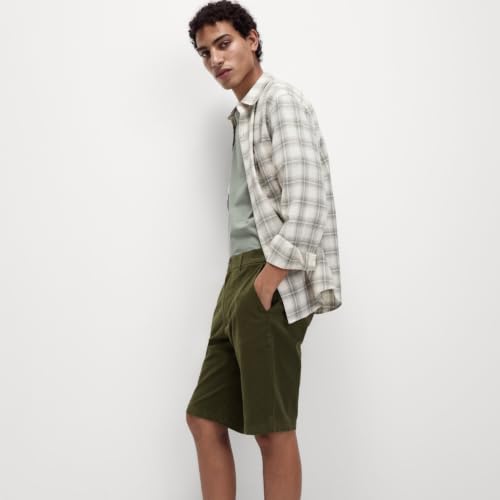 Marks & Spencer Regular Fit Stretch Solid Chino Shorts Green