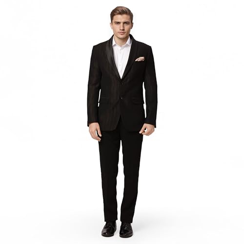 Raymond Ethnix Mens Black Two-Piece Suit