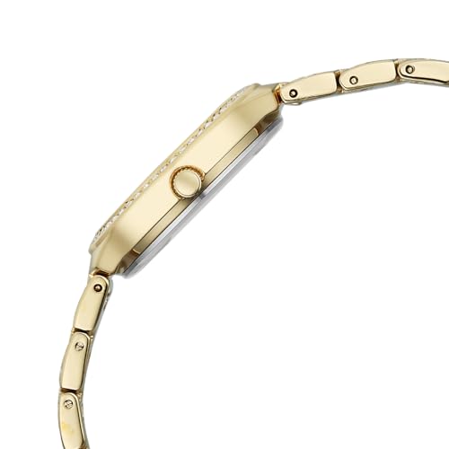 Titan Raga Spotlight with Quartz Analog Green Dial Gold Brass Strap Watch for Women - 95428YM01