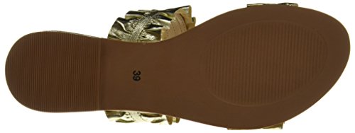 Carlton London Women's Safiyya Gold Fashion Sandals - 6 UK/India (39 EU)(CLL-4203)