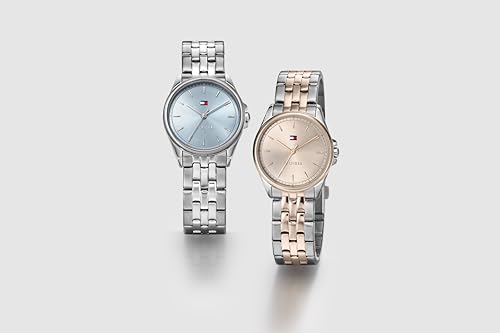 Tommy Hilfiger Women's 3H Quartz Bracelet Watch - Versatile, Easy-to-Wear and Timeless - 3 ATM Water Resistance - for Everyday Wear - Gift for Her - 30mm, Silver