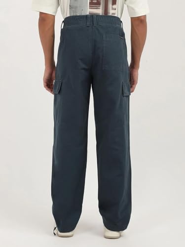 Calvin Klein Jeans Straight Fit Solid Mid Rise Trouser