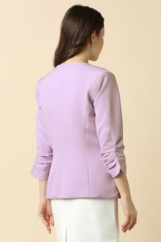 Allen Solly Women's Blazer (AHBZWRGFK58823_Lilac
