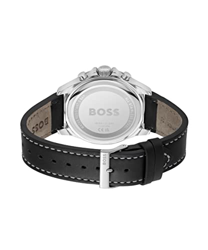 BOSS Troper Analog Black Dial Men's Leather Watch-1514055