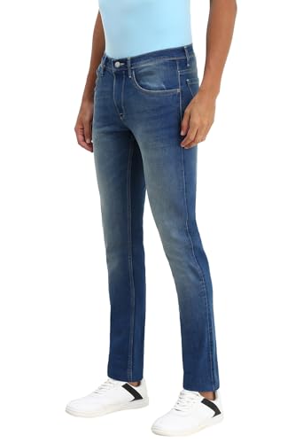Allen Solly Men's Slim Jeans (ALDNASLF522417_Blue