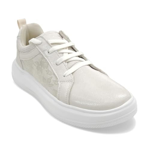 KazarMax Premium AERO Kicks Women Beige Party Sneakers -7 UK