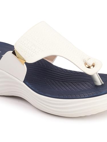 ELLE Women Fashion Sandal,White,UK-5