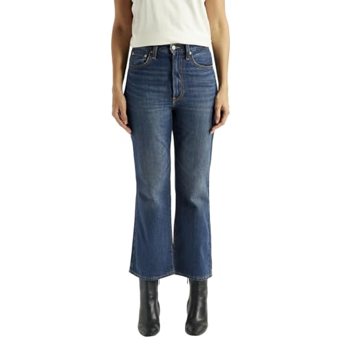Levi's Women's High Rise Ribcage Flared Fit Blue Jeans