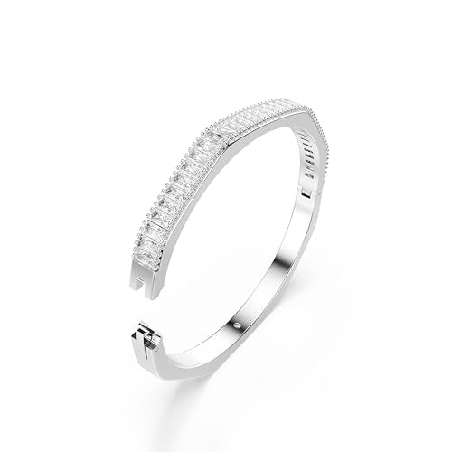 Swarovski Matrix Tennis Bracelet Collection, L, Stainless Steel, Metal, Cubic Zirconia, Crystal
