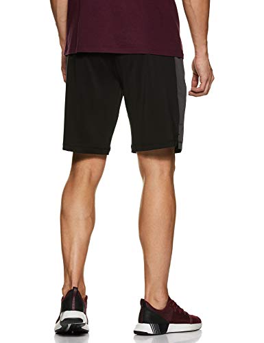 Van Heusen Performance Men Knit Shorts - Polyester Spandex - Swift Dry, High Stretch, Mesh Panel_51003_Black_S