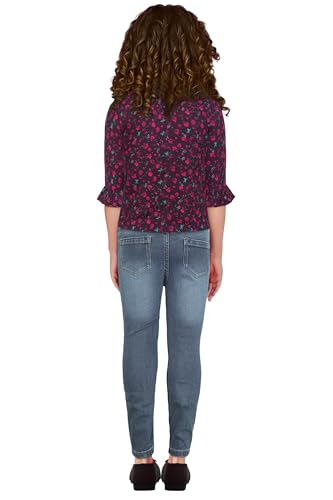 Allen Solly Girls Maroon Print Casual Top