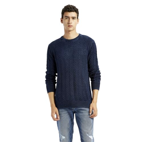 Levi's Men's Indigo Crew Neck Sweater