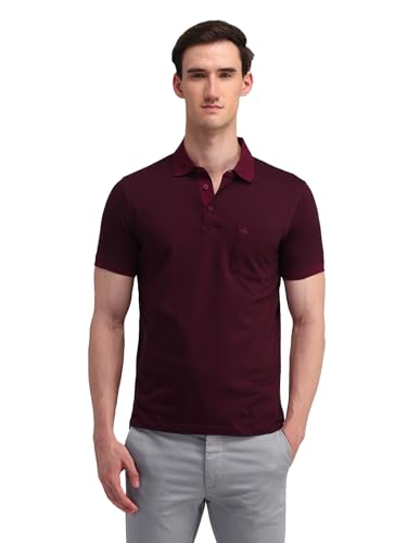 Arrow Men's Regular Fit Polo Shirt (ARAITS3154_Red