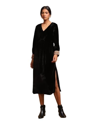 Ritu Kumar Black Solid Dress