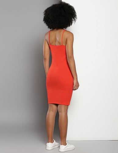 Calvin Klein Womens Red Color Dress (S)