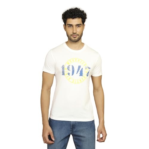 Wrangler Men's Solid Regular Fit Shirt (WMTS006307_White