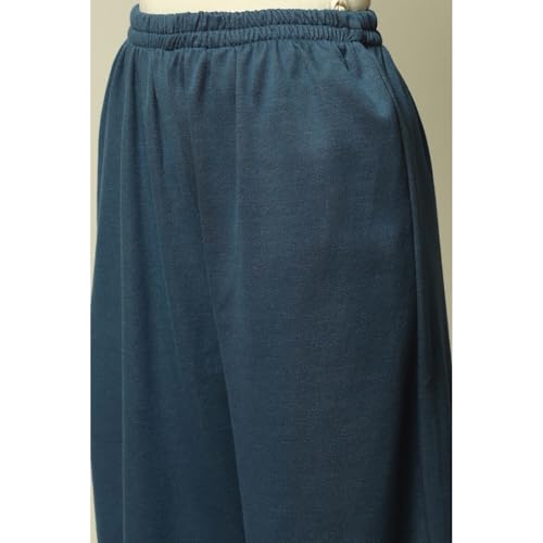 Rangriti Women Cotton Blend Straight Suit Set (WNTRWR18802AW23BLU_Blue