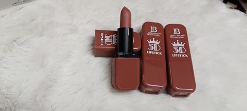 PRO 5D Lipstick Set, Nude Bullet Lipstick, 18 Shades Light to Dark, Professional Cosmetics