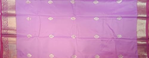 SREE KUMARAN Women's Kanchipuram Silk Pure Pattu Sarees With Blouse (VSK259-6)