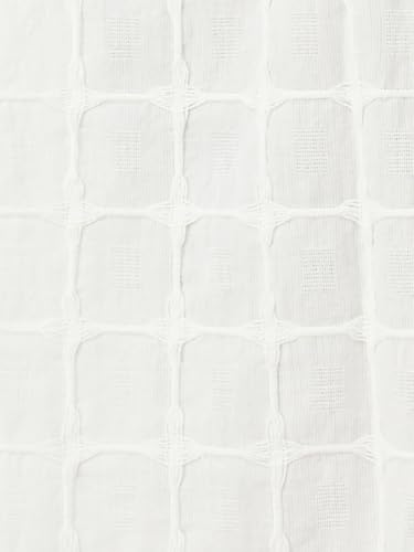 Max Women's Polyester A-Line Midi Dress (TP55003_Off White