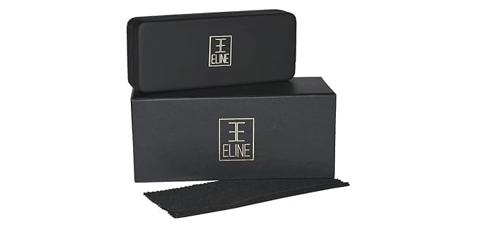 ELINE Square Sunglasses For Men & Women | Branded Stylish Designer Polarized &100% UV Protection Glasses | Green | ELSG8111-GRN